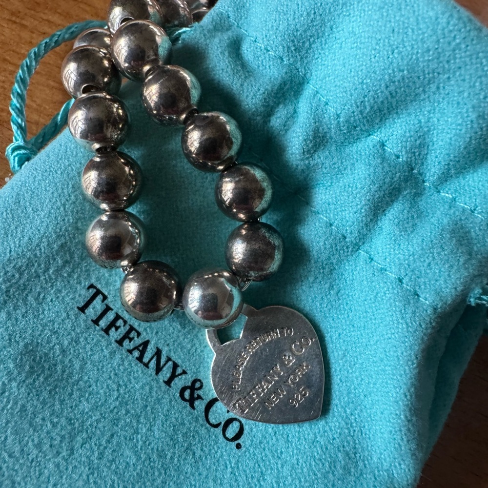 Tiffany & Co. Silver Heart Tag Bracelet Vintage